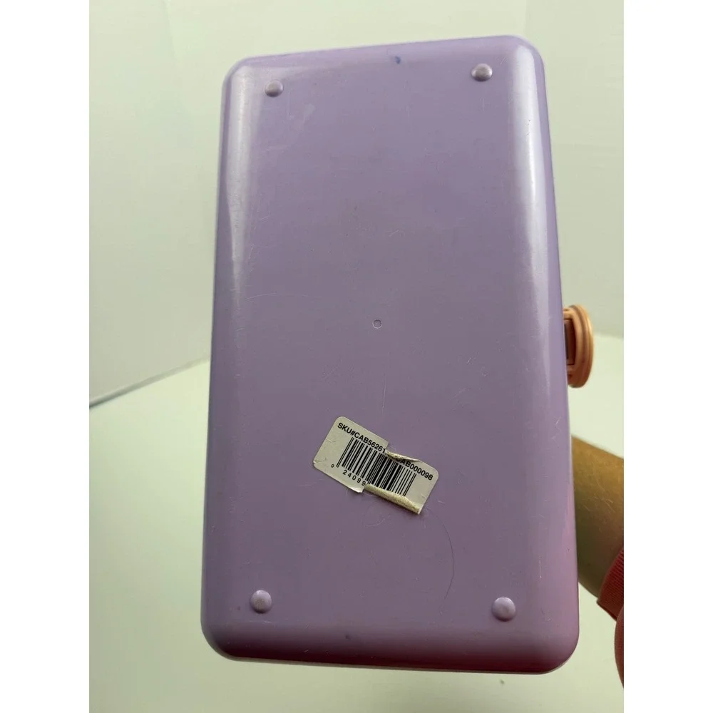 Vintage Caboodles Makeup Organizer Case Green Purple Retro 90s Storage
